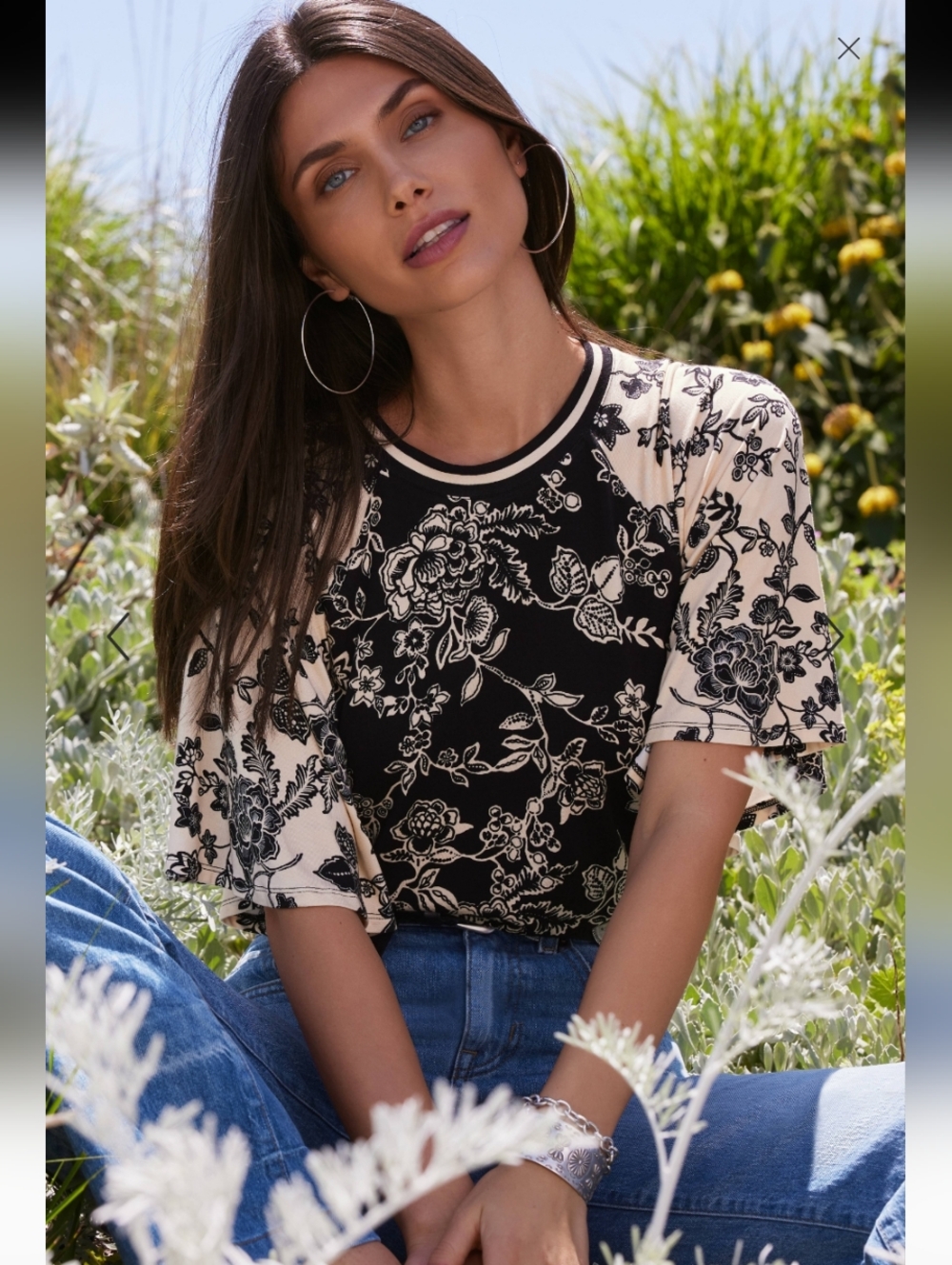 Johnny Was THE JANIE FAVORITE FLUTTER RAGLAN SLEEVE Medium